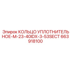 663918100 КОЛЬЦО УПЛОТНИТЕЛЬНОЕ-M-23-40IDX-3-53SECT Epiroc