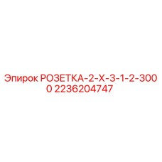 2236204747 РОЗЕТКА-2-Х-3-1-2-3000 Epiroc