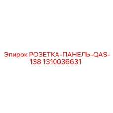 1310036631 РОЗЕТКА-ПАНЕЛЬ-QAS-138 Epiroc