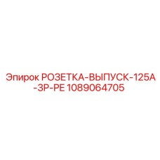 1089064705 РОЗЕТКА-ВЫПУСК-125A-3P-PE Epiroc