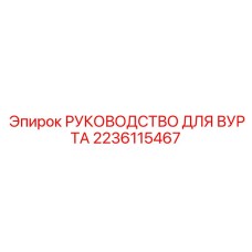 2236115467 РУКОВОДСТВО ДЛЯ ВУРТА Epiroc