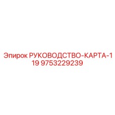9753229239 РУКОВОДСТВО-КАРТА-119 Epiroc