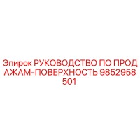 9852958501 РУКОВОДСТВО ПО ПРОДАЖАМ-ПОВЕРХНОСТЬ Epiroc