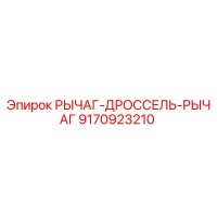 9170923210 РЫЧАГ-ДРОССЕЛЬ-РЫЧАГ Epiroc