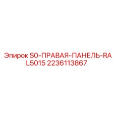 2236113867 S0 Правая панель RAL 5015 Эпирок