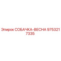9753217335 СОБАЧКА-ВЕСНА Epiroc