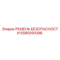5580091098 РЕМЕНЬ БЕЗОПАСНОСТИ Epiroc