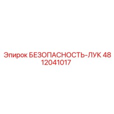 4812041017 БЕЗОПАСНОСТЬ-ЛУК Epiroc