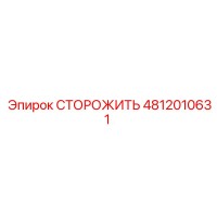 4812010631 СТОРОЖИТЬ Epiroc