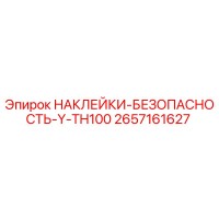 2657161627 НАКЛЕЙКИ-БЕЗОПАСНОСТЬ-Y-TH100 Epiroc