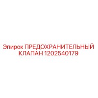 1202540179 ПРЕДОХРАНИТЕЛЬНЫЙ КЛАПАН Epiroc