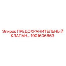 1901606663 ПРЕДОХРАНИТЕЛЬНЫЙ КЛАПАН Epiroc