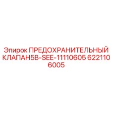 6221106005 ПРЕДОХРАНИТЕЛЬНЫЙ КЛАПАН5B-SEE-11110605 Epiroc