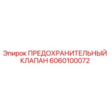 6060100072 ПРЕДОХРАНИТЕЛЬНЫЙ КЛАПАН Epiroc