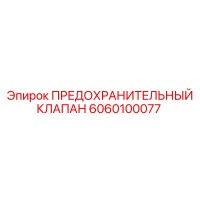6060100077 ПРЕДОХРАНИТЕЛЬНЫЙ КЛАПАН Epiroc