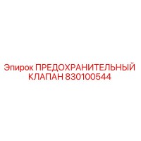 830100544 ПРЕДОХРАНИТЕЛЬНЫЙ КЛАПАН Epiroc