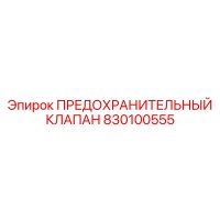 830100555 ПРЕДОХРАНИТЕЛЬНЫЙ КЛАПАН Epiroc