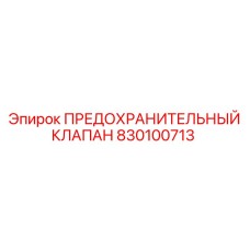 830100713 ПРЕДОХРАНИТЕЛЬНЫЙ КЛАПАН Epiroc