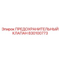 830100773 ПРЕДОХРАНИТЕЛЬНЫЙ КЛАПАН Epiroc