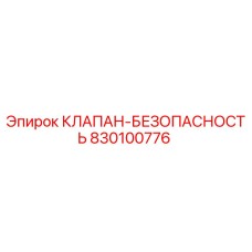 830100776 КЛАПАН-БЕЗОПАСНОСТЬ Epiroc