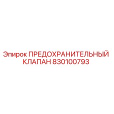 830100793 ПРЕДОХРАНИТЕЛЬНЫЙ КЛАПАН Epiroc