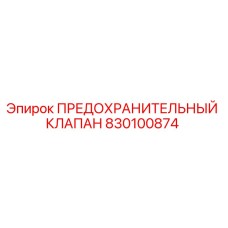 830100874 ПРЕДОХРАНИТЕЛЬНЫЙ КЛАПАН Epiroc