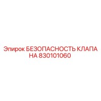 830101060 БЕЗОПАСНОСТЬ КЛАПАНА Epiroc