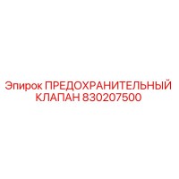 ПРЕДОХРАНИТЕЛЬНЫЙ КЛАПАН 830207500 Epiroc