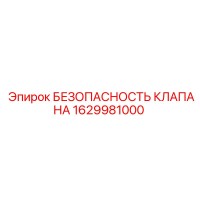 1629981000 БЕЗОПАСНОСТЬ КЛАПАНА Epiroc