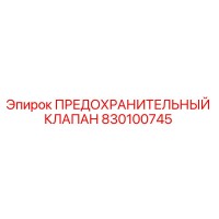 830100745 ПРЕДОХРАНИТЕЛЬНЫЙ КЛАПАН Epiroc