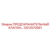 GS12570561 ПРЕДОХРАНИТЕЛЬНЫЙ КЛАПАН Epiroc