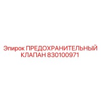 830100971 ПРЕДОХРАНИТЕЛЬНЫЙ КЛАПАН Epiroc