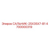 4700000319 САЛЬНИК-25X35X7-B1 Epiroc