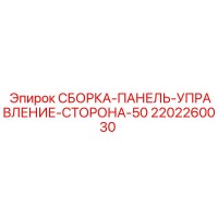 2202260030 СБОРКА-ПАНЕЛЬ-УПРАВЛЕНИЕ-СТОРОНА-50 Epiroc