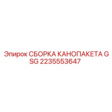 2235553647 СБОРКА КАНОПАКЕТА GSG Epiroc