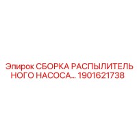 1901621738 СБОРКА РАСПЫЛИТЕЛЬНОГО НАСОСА Epiroc