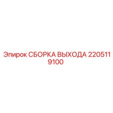 2205119100 СБОРКА ВЫХОДА Epiroc