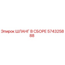 574325888 ШЛАНГ В СБОРЕ Эпирок