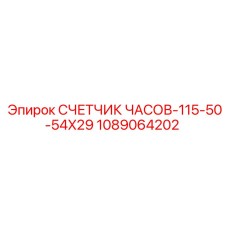 1089064202 СЧЕТЧИК ЧАСОВ-115-50-54X29 Эпирок