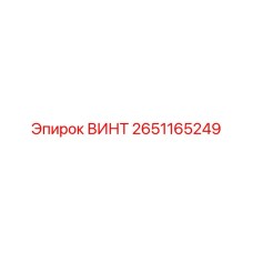 2651165249 ВИНТ Epiroc