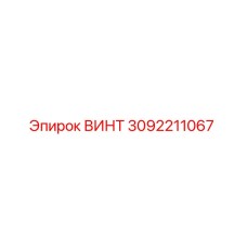 3092211067 ВИНТ Эпирок