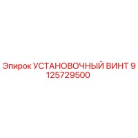 9125729500 УСТАНОВОЧНЫЙ ВИНТ Epiroc