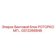 GS13266848 Винтовой блок РОТОРКОМП Epiroc