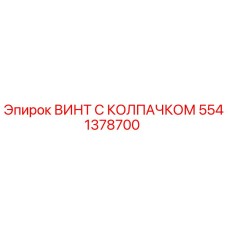5541378700 ВИНТ С КОЛПАЧКОМ Epiroc