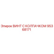 Оригинальный винт с защитным колпачком 95368171 производителя Epiroc