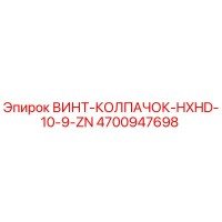 4700947698 ВИНТ-КОЛПАЧОК-HXHD-10-9-ZN Epiroc