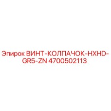 4700502113 ВИНТ-КОЛПАЧОК-HXHD-GR5-ZN Epiroc
