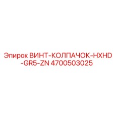 4700503025 ВИНТ-КОЛПАЧОК-HXHD-GR5-ZN Epiroc