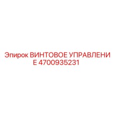 4700935231 ВИНТОВОЕ УПРАВЛЕНИЕ Epiroc