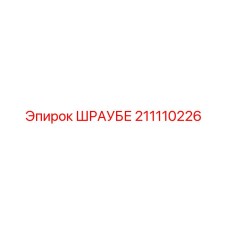211110226 ШРАУБЕ Epiroc